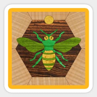 Green Bee Sticker